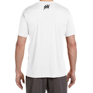 SAVAGE Performance Croc Print on White - Short Sleeve Sport Tee